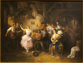 Dancer in a tavern