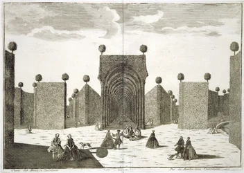 The Topiary Gardens, from Delights of the Villa Castellazzo, by Domenico Felice Leonardi