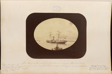 Recife de Pernambuco Showing the Steamer Pará of the National Line in the Port and a Foreign Steamer at the Outer Anchorage