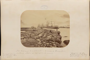 View of Part of the Interior of the Recife of Pernambuco showing Surface Details
