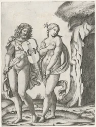 Orpheus Playing the Viola Before Eurydice Goes to the Underworld