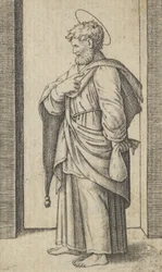 Saint Matthew, a small sack in his left hand, from the series 