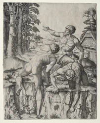 The Climbers (Three Figures from Michelangelo