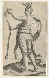 Woman with Horse Bridle as Personification of Temperance (Temperantia)