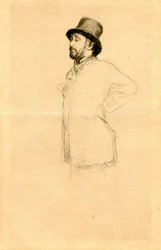 Edgar Degas with Hat