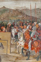 Visit of Christian I of Denmark to Bartolomeo Colleoni (detail)