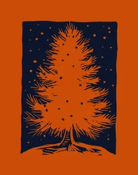 Red Christmas tree