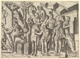 Speculum Romanae Magnificentiae: Roman Horsemen, from Trajan
