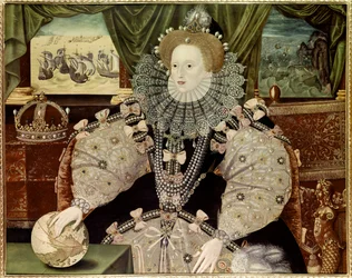 Portrait of Queen Elizabeth I of England, known as the Armada Portrait, c.1588