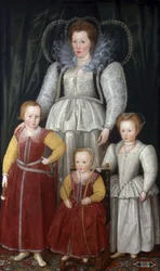 Portrait of Anne, Lady Pope (1561-1625) with Her Children