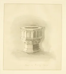 Font in Redcliffe Church