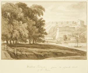 Windsor Terrace, Clifton, from the South of the Avon
