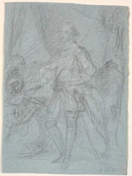 Draft for Full-Length Portrait. Preliminary Work for Chr. VI