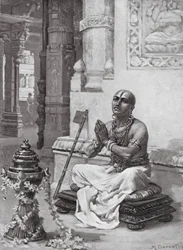 Ramanuja Contemplating His Philosophy of the One Personal God, AD 1100