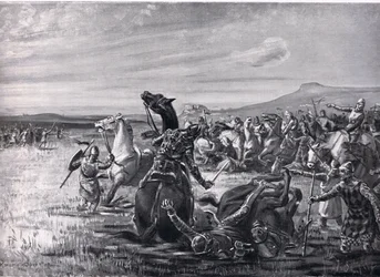 The Battle of Orchomenos, illustration from 