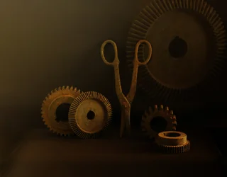 Rusty Gears And Scissors