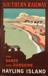 Hayling Island, poster advertising Southern Railway