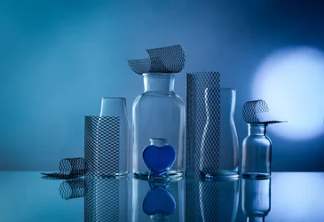 Blue Glass Reflections