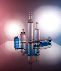 Blue Liquid Reflections