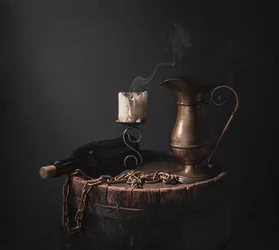 Dark Rustic Still Life