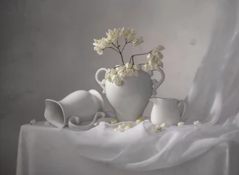 Elegant White Still Life