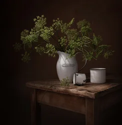 Moody Botanical Still Life