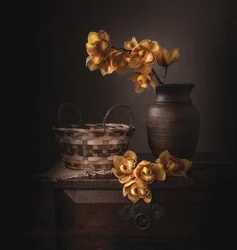 Moody Yellow Orchids