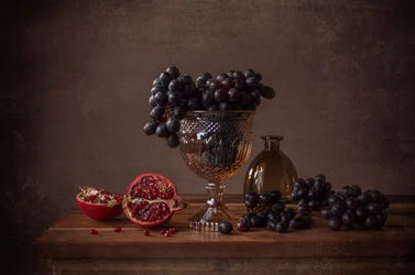 Rich Autumn Fruit Still Life