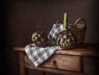 Rustic Artichoke Still Life