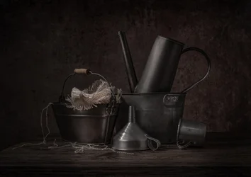 Rustic Metal Still Life