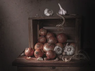Rustic Onions and Garlic