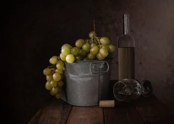 Rustic Wine Still Life