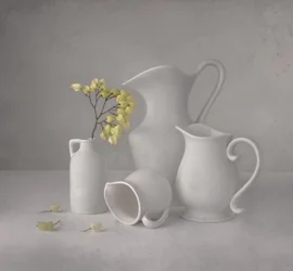 Serene White Pitchers