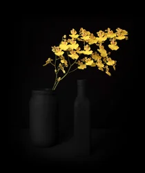Yellow Orchid Still Life