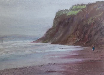 Cliffs at Shaldon, Devon