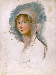 Portrait of Giulia Beccaria Manzoni (1762 - 1841), mother of Alessandro Manzoni (Painting by Maria Cosway)