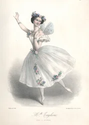 Italian ballet dancer Marie Taglioni in her father Filippo Taglioni