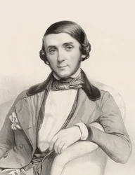 Portrait of the pianist and composer Jean-Henri Ravina, ca 1845