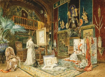 The Studio of Sarah Bernhard, 1885