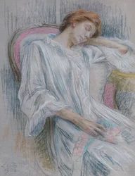 Young Woman Asleep in a Chair