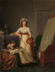 The Interior of an Atelier of a Woman Painter