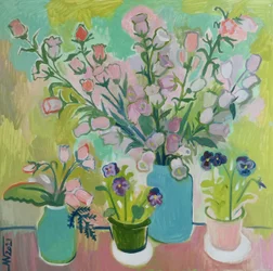 Colorful Still Life Blooms
