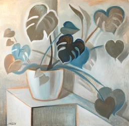 Modern Monstera Hearts