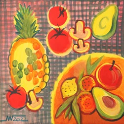 Vibrant Fruit Still Life