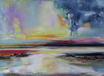 Vibrant Abstract Seascape