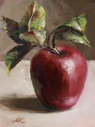 Vibrant Red Apple