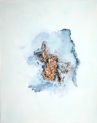 Golden Blue Abstract