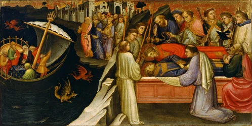 Altar Painting Depicting the Legend of Saint Stephen: Transporting the Relics of Saint Stephen and Saint Lawrence