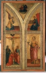 Altar Wing Depicting the Crucifixion, St. Dorothy and Other Saints