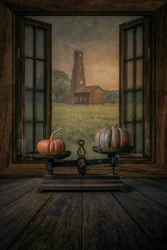 Autumn Scale Window View